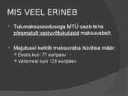 MTÜ maksustamine #12
