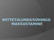 MTÜ maksustamine