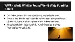 Maailma Looduse Fond - WWF #2