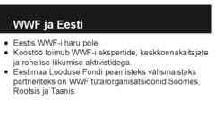 Maailma Looduse Fond - WWF #8