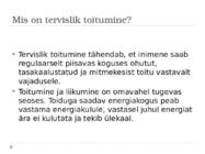 TERVISLIK TOITUMINE #2