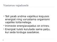TERVISLIK TOITUMINE #7
