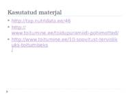 TERVISLIK TOITUMINE #10