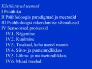 Sissejuhatus psüühikasse #2
