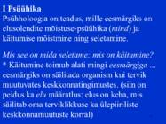 Sissejuhatus psüühikasse #4