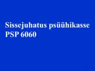 Sissejuhatus psüühikasse