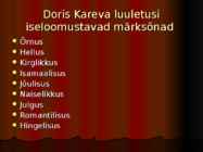 Doris Kareva Luuleanalüüs #9
