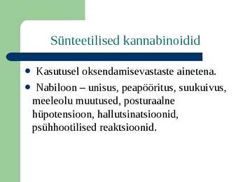 Psühhotroopsed ained-hallutsinogeenid #29