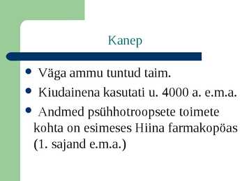 Psühhotroopsed ained-hallutsinogeenid #4