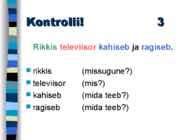 SÕNALIIGID #7