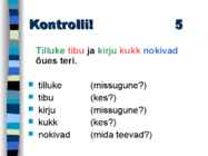 SÕNALIIGID #9
