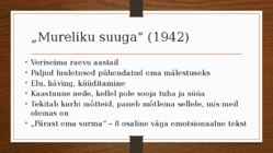 Esitlus Marie Under looming-Mureliku suuga #6
