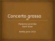 Concerto grosso