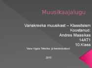 Muusikaajalugu - klassitsism