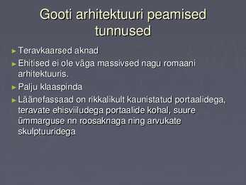 Gooti arhidektuur Tallinnas #5
