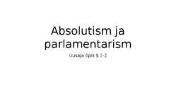 Absolutism