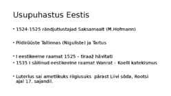 Usupuhastus ja reformatsioon #10