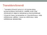 Elektrooniline võimendi #3