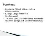 Konstantin Päts töö-Ajalugu #4
