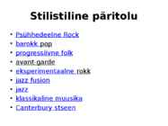 Progressiivne rock-jazz-rock jafusion #4