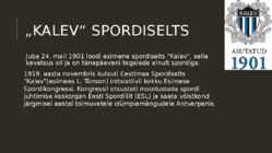 Eesti sport vabariigi ajal #3