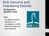 Quality system of Estonia #9