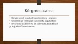 Sissejuhatus renessassi #5