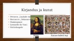 Sissejuhatus renessassi #9