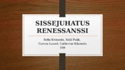 Sissejuhatus renessassi