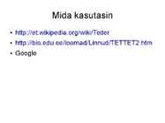 Tedre esitlus #5
