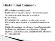Bioaktiivsed amiinid-Histamiin #4