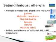 Bioaktiivsed amiinid-Histamiin #5
