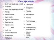Vana Aja Kool #18