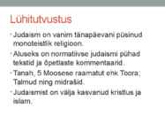 JUDAISM ja eetika #2