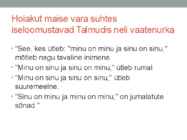JUDAISM ja eetika #7