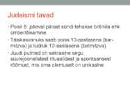 JUDAISM ja eetika #8