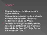 Hispaania teater ja Lope de Vega #5