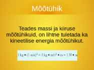 Kineetiline energia #5