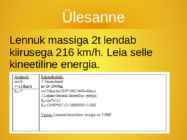 Kineetiline energia #10