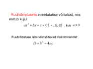 Ruutvõrratuse lahendamine #2