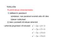 Ruutvõrratuse lahendamine #9