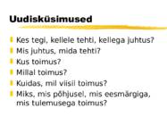 Uudise ülesehitus #4