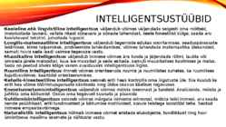 Intelligentsus #3