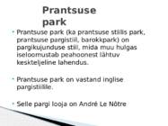 Kunstiajalugu-Prantsuse park #2