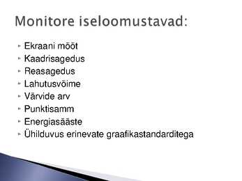 Arvuti sisend- ja väljundseadmed Kuvarid e-monitorid #38