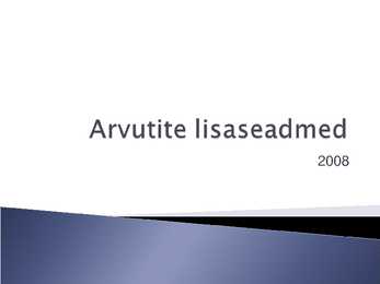 Arvuti sisend- ja väljundseadmed Kuvarid e-monitorid