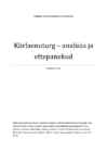 Kiirlaenuturg – analüüs ja ettepanekud