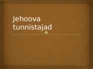 Jehoova tunnistajad