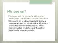 Seksuaalsus ja ühiskond #2