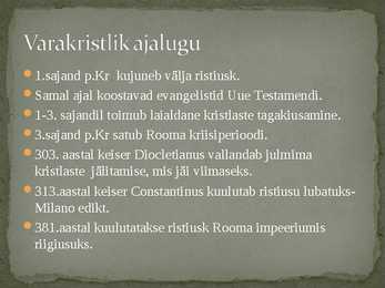 Varakristlik kunst #2